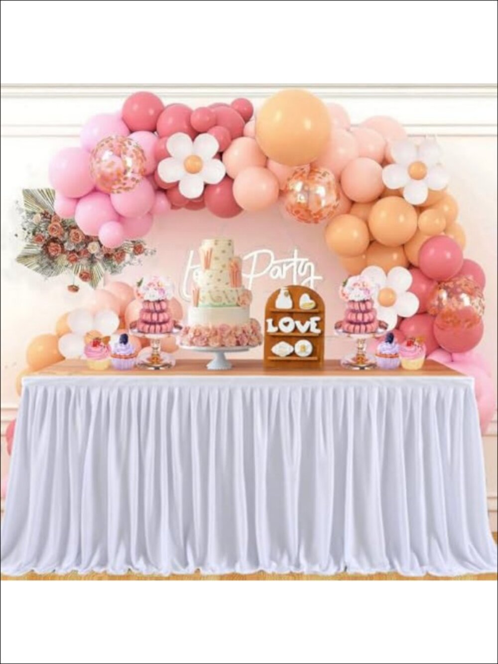 Wrinkle Resistant Polyester Pleated Ruffle Table Skirt for Banquet Wedding